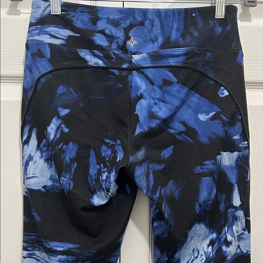 Simply Vera Wang Leggings Womens Small Blue Mid-Rise Yoga Athleisure. - Picture 2 of 5